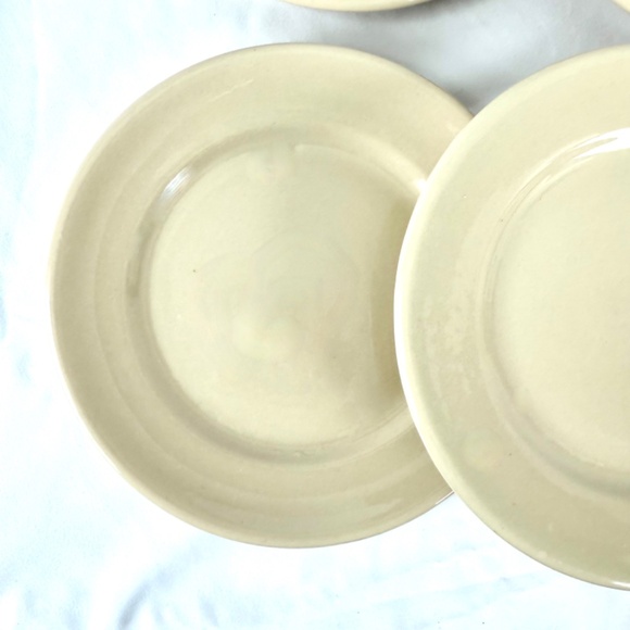 Vintage Inca Ware 6 Sm Plates 7 3/4 in Beige Shenago USA Restaurant Ware EUC - Picture 9 of 12